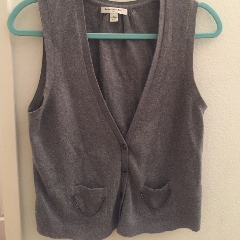 Banana republic Gray sweater vest